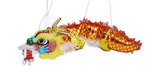 Load image into Gallery viewer, Mandala Crafts Hand String Puppet with Rod, Chinese Marionette Dragon Toy (Yellow)
