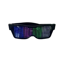 NUOBESTY LED Flash Glasses Glow in The Dark Eyeglasses Light Up Flashing Eyewear Novelty Shutter Shades Glasses for Party Bar Nightclubs (Colorful)