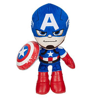 Marvel Plush Character Figure, 8-Inch Captain America Super Hero Soft Doll in Fun-to-Touch Fabrics, Collectible Gift for Kids & Fans Ages 3 Years Old & Up