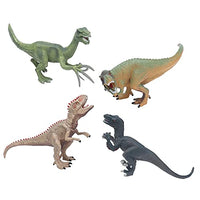 Dinosaur Finger Puppets, 4pcs Mini Home Decoration Gift Animal Collection Model Kit Educational Dinosaur Toy Playset Dinosaur Model Set for Children(Four Piece Velociraptor)