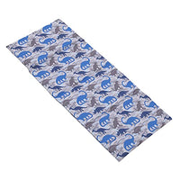 Everything Kids Dinosaur Blue & Grey Preschool Nap Pad Sheet, Blue, Grey, Navy, , 19x45 Inch (Pack of 1)