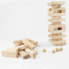 Load image into Gallery viewer, Isabelvictoria Giant Toppling Timbers Wooden Blocks Game Stacking Blocks Stacking Tower for A Fun Outdoor Lawn Yard Game - 54 Pieces
