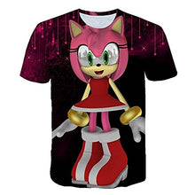 Load image into Gallery viewer, Fan Choice Boys Cartoon Rose Sonic Clothes Girls 3D Funny T-Shirts Costume Children Spring Clothing Kids Tees Top Baby T Shirts (Style 1, 7-8T)
