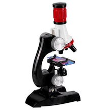 Load image into Gallery viewer, Educational Toy Microscope, 12x7.5x22.3cm Lightweight Portable Red+Black Kids Educational Toy, for Beginner Teaching Science School Home Kids Children
