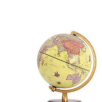 World Globe, Retro World Globe Map 360 Degree Rotating World Geographic Map Desktop Decoration Office Decoration