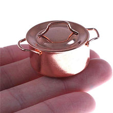Load image into Gallery viewer, ZSQZJJ Miniatures 1:12 Accessories Mini Kitchenware Miniature Hot Pot Mini Alloy Dollhouse Kitchen Accessories Doll House
