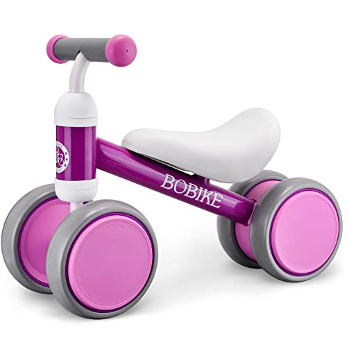 Bobike Baby Balance Bike Toys for 1 Year Old Boys Girls 10-24 Month Kids Toy Toddler Best First Birthday Gift Children Walker No Pedal Infant 4 Wheels Bicycle