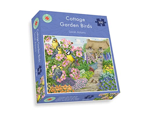 All Jigsaw Puzzles AJP13051 Cottage Garden Birds-Sarah Adams 500 Piece