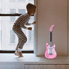 Load image into Gallery viewer, HEALLILY Kid Guitar Toy Electric Musical Guitar Play Guitar Ukulele Musical Instruments Educational Learning Toy Gift Pink
