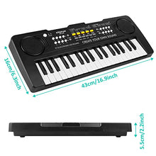 Load image into Gallery viewer, M SANMERSEN Kids Piano, Piano Keyboard for Kids Electronic Keyboard 37 Keys with 4 Drums / Animals Sound / 11 Demos Portable Piano Toys for Beginners Girls Boys Ages 3-8

