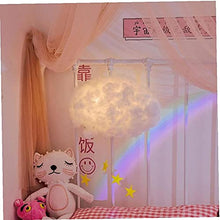 Load image into Gallery viewer, Creative White Clouds Chandelier Light Silk Cotton Cloud Led Suspension Hanging Lamp for Kids Room Bedrooms Decoration
