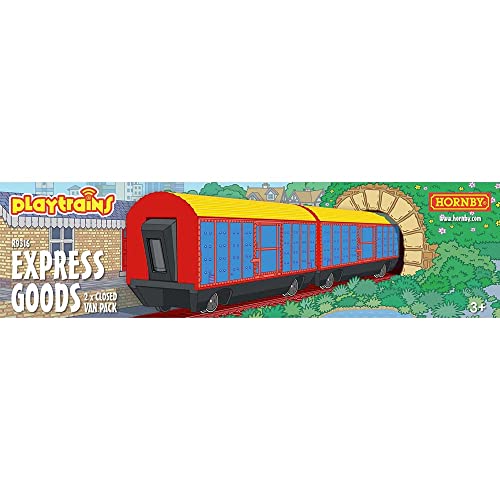 Hornby Playtrains Express Goods 2 x Closed Wagon Pack