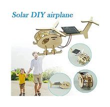 Load image into Gallery viewer, 3D Wooden Puzzle Solar Airplane Model Kit Energy Powered Mechanical Craft Set Educational Toy for Kids Adults Birthday Gift
