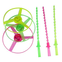 Load image into Gallery viewer, Maserfaliw Funny Spinning Dragonfly Hand Push Light Flying Saucer Kids Toy for Outdoor Play Random Color

