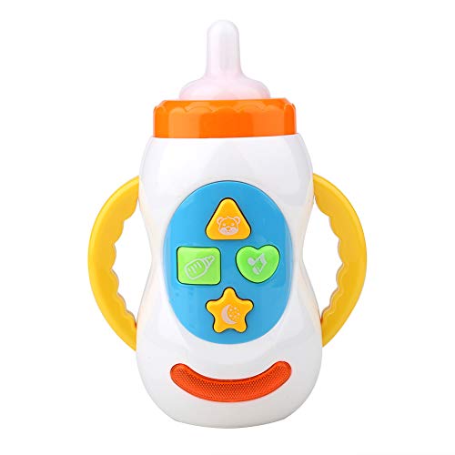 Jadpes Early Childhood Fun Music Bottle Toy, Simulation Milk Bottle Toy Infant Toddlers Early Learning Tool for Baby Kids Sound Musical Learning Toy(#2)