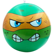 Load image into Gallery viewer, NINOSTAR Set of 4 Turtles Inflatable Play Balls 14 Inches, Theme Party Supplies Decoration for Summer Birthday Pool Party Indoor Outdoor, Play Ball
