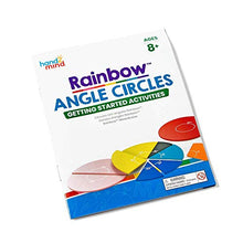 Load image into Gallery viewer, hand2mind Plastic Rainbow Angle Circles for Kids, Angle Circle Classroom Set, 7 Different Angles and Degrees, Math Manipulatives, Montessori Math, Homeschool Supplies (Set of 24)
