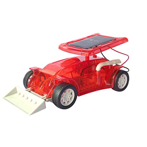 Tomaibaby Bulldozer Toy Solar Car Kit Solar Powered Car Science Educational Toy for Kids Students