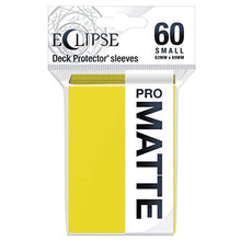 Load image into Gallery viewer, Ultra Pro - Eclipse Matte Small Sleeves 60 Count (Lemon Yellow) - Protect All Your Gaming Cards , Sports Cards, and Collectible Cards with Ultra Pro&#39;s ChromaFusion Technology

