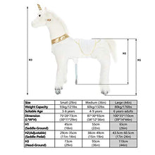 Load image into Gallery viewer, Ufree Unicorn Ride on Toy for Girls as Great Birthday Gift Large Mechanical Pony Horse with 44 inch Height for Everyone Above 6 Years Old Great Birthday Gifts
