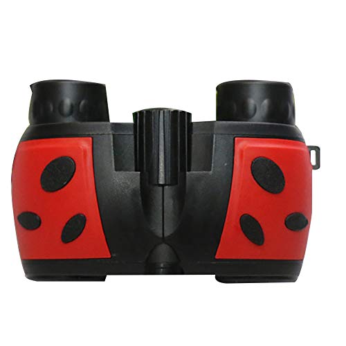 Cute Ladybug Plastic Children Binoculars Telescope Kids Outdoor Observation Toy - Red
