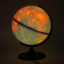 Load image into Gallery viewer, YUTOOL World Earth Globe Atlas Map Geography Education Gift w/ Rotating Stand LED Light
