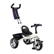 Load image into Gallery viewer, Children&#39;s Sun Shadow Tricycle, 1-6 Years Old Girl boy 4 in 1 Push Handle Children&#39;s Outdoor Tricycle, Three Colors (Color : White)
