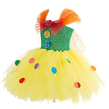 Load image into Gallery viewer, MYRISAM Girls Circus Clown Costume Handmade Christmas Tutu Dress w/Hair Hoop Holiday Party Birthday Fancy Dress Up Outfits 10-12T
