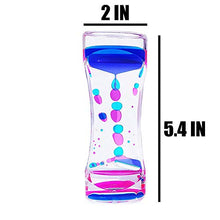 Load image into Gallery viewer, Liquid Motion Bubbler Timer and Moving Sand Art Picture 2 Pack Colorful Hourglass Liquid Bubbler Art Toys Activity Calm Relaxing Desk Toys Voted Best Gift!

