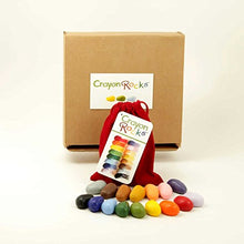 Load image into Gallery viewer, Crayon Rocks 16 Colors in a Red Velvet Bag
