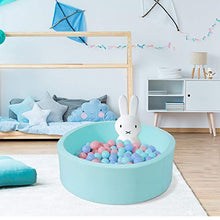 Load image into Gallery viewer, UHAPPYEE Soft Ball Pit for Toddler, 35&quot; x 12&quot; Foam Ball Pit with Removable Cover, Indoor Memory Sponge Round Ball Pit Without Balls - Blue
