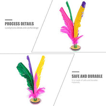 Load image into Gallery viewer, Toyvian 10pcs Chinese Jianzi Colorful Kick Shuttlecock Feather Jianzi Fitness Foot Sport Toy for Improving Leg Muscle Strength and Body Flexibility
