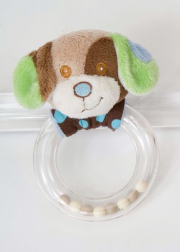 Blue Dog Ring Rattle by Douglas Cuddle Toys