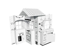 Load image into Gallery viewer, ANBOX My House Coloring Paper House, Children Kitchen Play ANP_K01 / Made in Korea / 40&quot; Wx28 Dx49.7 H (1020mmx710mmx1264mm) / Corrugated Cardboard
