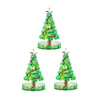 Callm 3/5/8/10PCS Magic Growing Crystal Christmas Tree Presents Novelty Kit for Kids Funny Educational and Party Toys - Kids Toys (3pc)