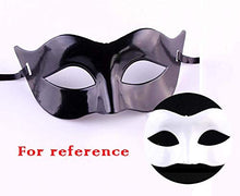 Load image into Gallery viewer, Pigeon Fleet 10 Pcs Half Masquerades Venetian Mask Halloween Carnival Party Accessory, Black
