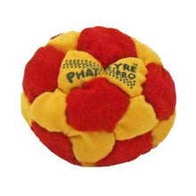 Load image into Gallery viewer, DirtBag PT Pro 32 Panel Footbag Hacky Sack, Flying Clipper Original Design, Steel Pellet Filled for Maximum Control Handsewn - Red/Yellow.
