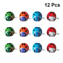Load image into Gallery viewer, Tomaibaby 12pcs Wind Up Toys Animal Clockwork Ladybird Toys Crawling Toys Walking Shaking Head Chain Toys Party Bag Filler Gift for Kids (Random Color)
