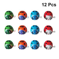 Tomaibaby 12pcs Wind Up Toys Animal Clockwork Ladybird Toys Crawling Toys Walking Shaking Head Chain Toys Party Bag Filler Gift for Kids (Random Color)