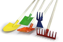 Load image into Gallery viewer, Jamara 460492 Children&#39;s Display Set of 40 Ideal for Small Gardeners Child-Friendly Garden Tools for Gardening Made of Metal with Wooden Handle Colourful
