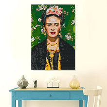 Load image into Gallery viewer, Mosaic Portrait of Frida Kahlo | Pixel Wall Art | Ready-Made Mosaic Masterpiece | Mosaic Photo Puzzle | DIY Gift for Birthday | 6000+ Bricks Compatible w/ Lego Bricks
