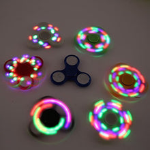 Load image into Gallery viewer, PrimeTrendz LED Light Hand Spinner with Switch Plastic EDC Hand Spinner for Autism and ADHD Relief Focus Anxiety Stress Toys Gift
