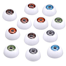 Load image into Gallery viewer, JOYIN 24 PCs Halloween Scary Realistic Eyes; 12 Pair Hollow Plastic Eyeballs for Halloween Trick or Treat Party Craft Decoration, Horror Prop Decor
