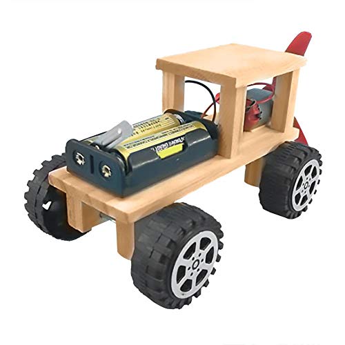 Jimfoty Handmade Wind Power Car, Wooden DIY Car, DIY Wind Power Car, Kids for Children