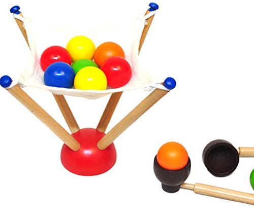 Children's Wooden Toys Exercise Ball Competition Competitive Game for Children Hand Dexterity