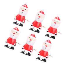 Load image into Gallery viewer, jojofuny 6Pcs Christmas Clockwork Toy Walking Wind-up Toy Party Santa Claus Figure Toys Supplies for Child Kids Children Classroom Prize Supplies
