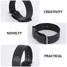 Load image into Gallery viewer, NUOBESTY Rubber Watch Band Waterproof Curved Line Replacement Compass Watch Straps Quick Release (Black)
