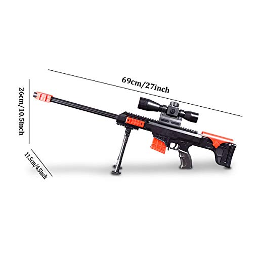  Toy Gun - Military Combat Sniper Rifle, Children Outdoor CS  Soft Bullet Toy Sniper Rifle Multi-Player Game for Kids : Toys & Games