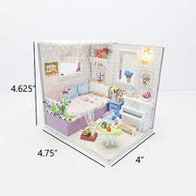Load image into Gallery viewer, DIY Miniature Dollhouse Kit with Lighting - Small Room Building Kit - Includes Tools Dust Cover Music Box - Build Miniature Dollhouse Furniture and Mini House - Craft Kits for Adults
