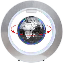 Load image into Gallery viewer, UNICH Magnetic Levitation Globe 4 inch 360 Floating Rotation Mysteriously Suspended in Air Colorful LED Light World Map Home Office Decoration Craft Fashion Birthday Gift Geography Tool (Black)
